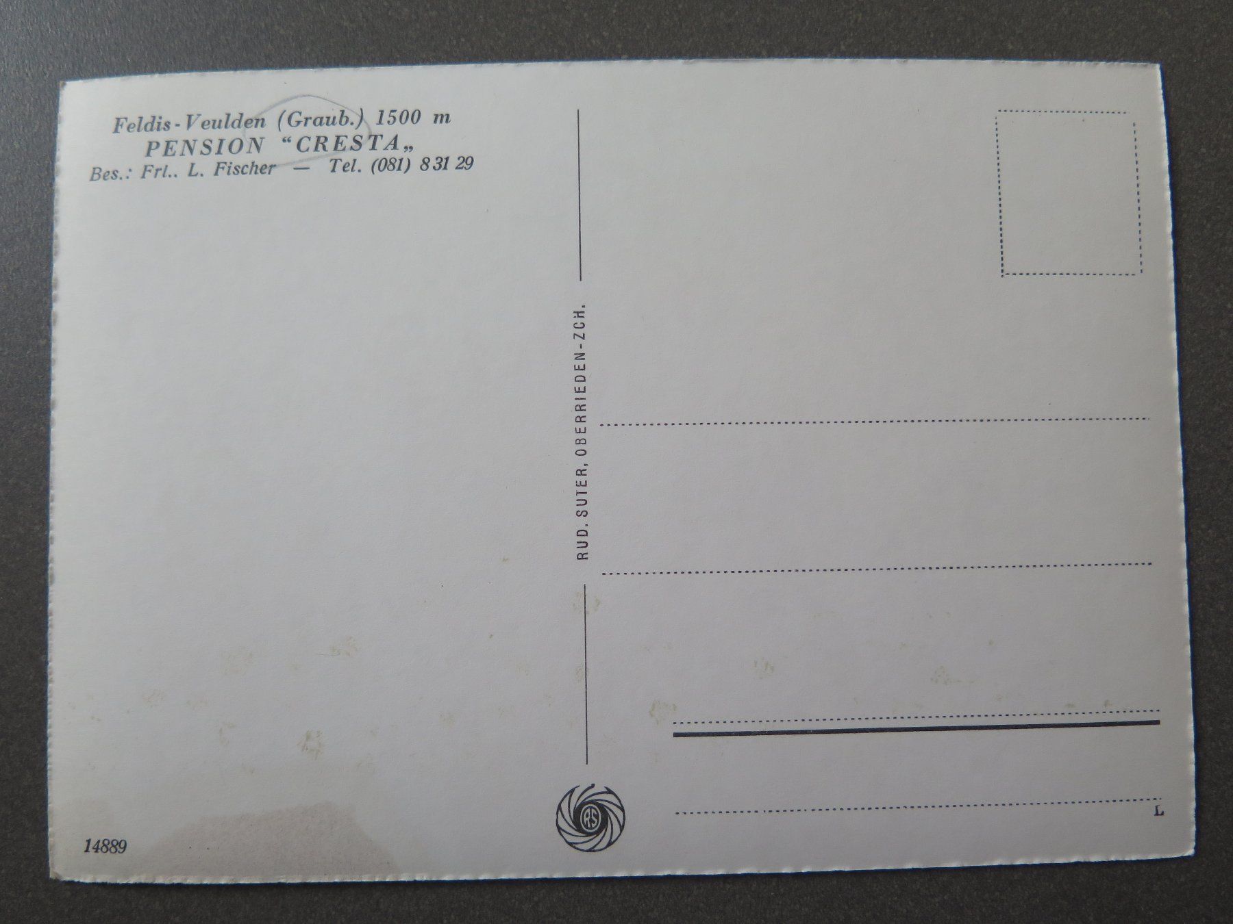 Cartoline postali: FELDIS/VEULDEN - PENSION CRESTA – Usato da Wittenbach venduto da lipasal 1