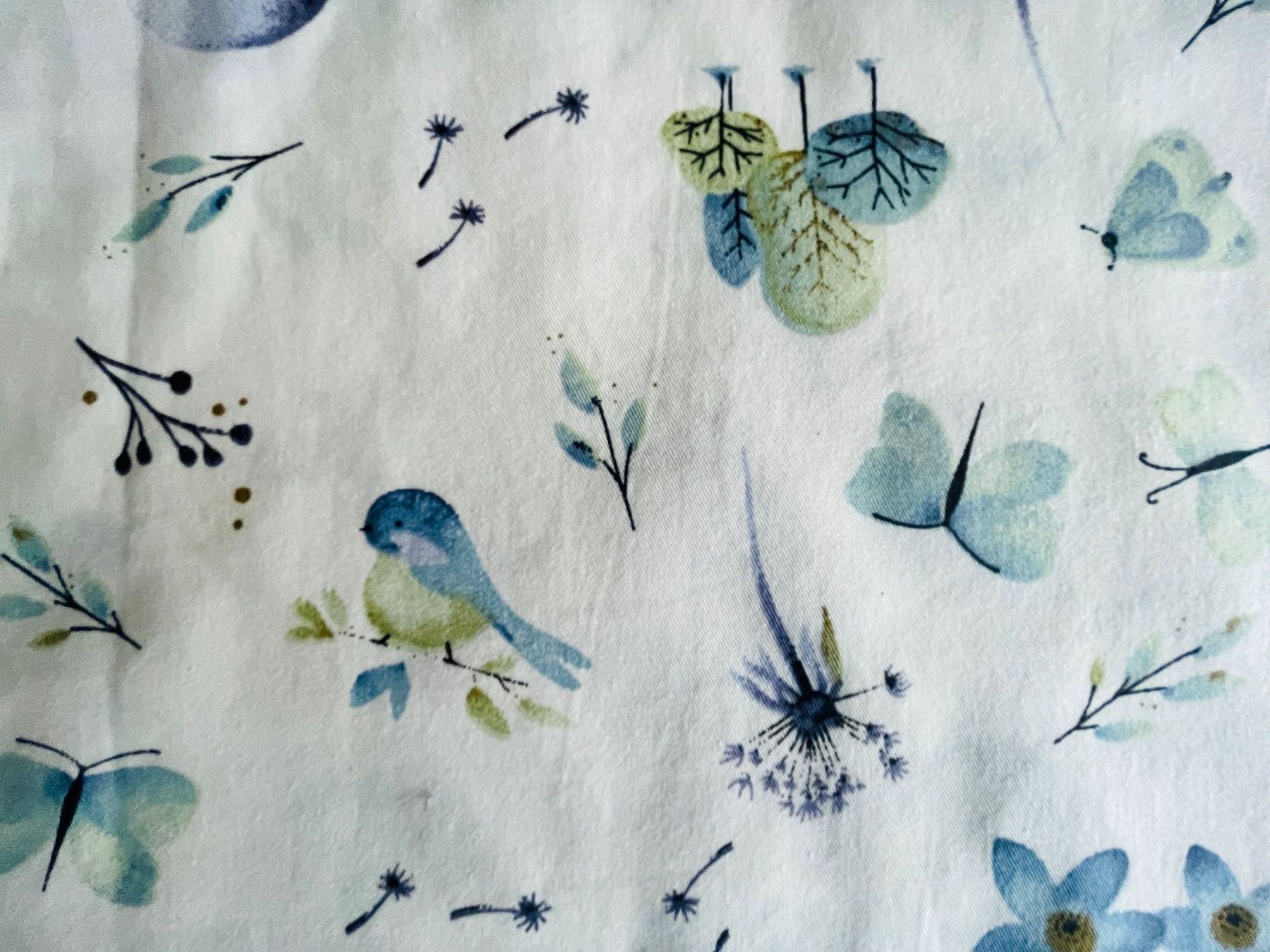 Tessuti: Coupon patchwork & couture - Oiseaux & Fleurs - 49 x 80 cm – Nuovo e nell'imballaggio originale da Gland venduto da san_xz5j 2