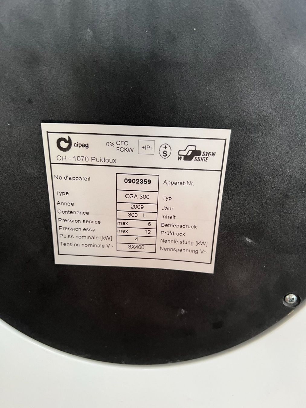 Sanitari: Chauffe eau 300 litres Cipag électrique – Usato da Grandval venduto da crigou93 1
