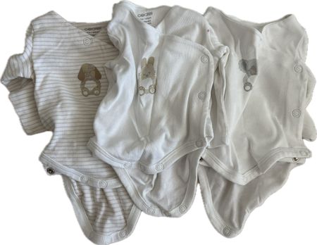 3x Babybody langarm Obaibi Gr. 1M