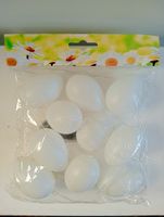 Ostereier Deko, 10 eier, Weiß, Frühlingsdekoration, Neu!