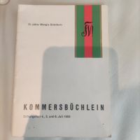 Kommersbüchlein Stiftungfest 1959 - Wengia Solothurn