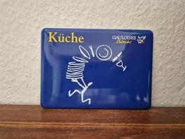 Emailschild Gauloises Zigaretten Küche Logo Emaille Schild