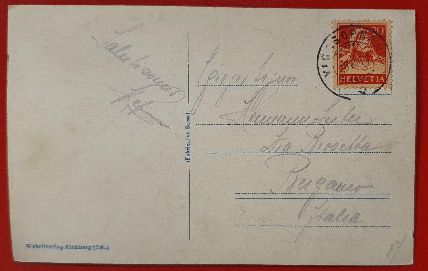 Cartoline postali: Berninabahn 1927 und Palügletscher – Usato da Kreuzlingen venduto da Rschweiz1 1