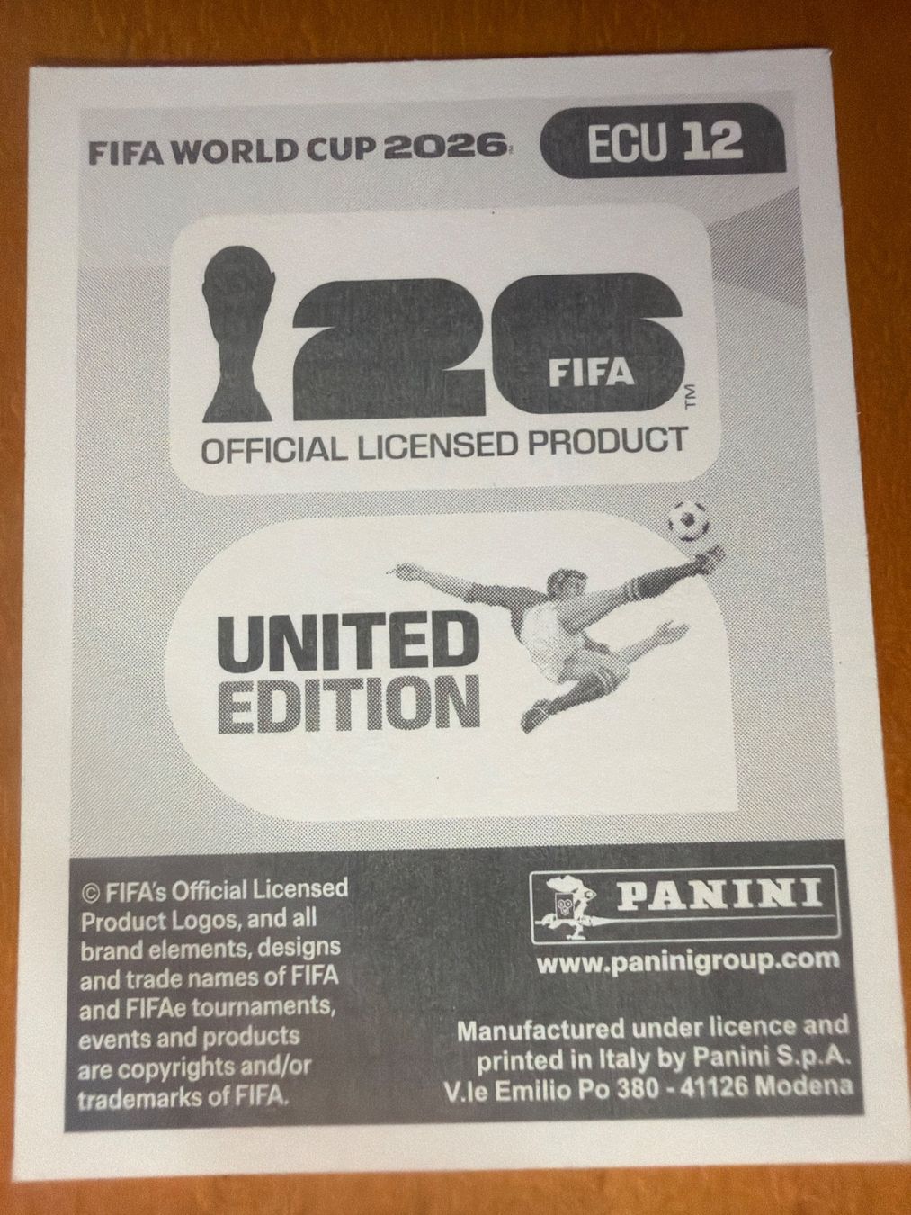 Panini Cartes à collectionner: Panini ECU12 – Neuf (Voir description) à Susten par Rechnun 1