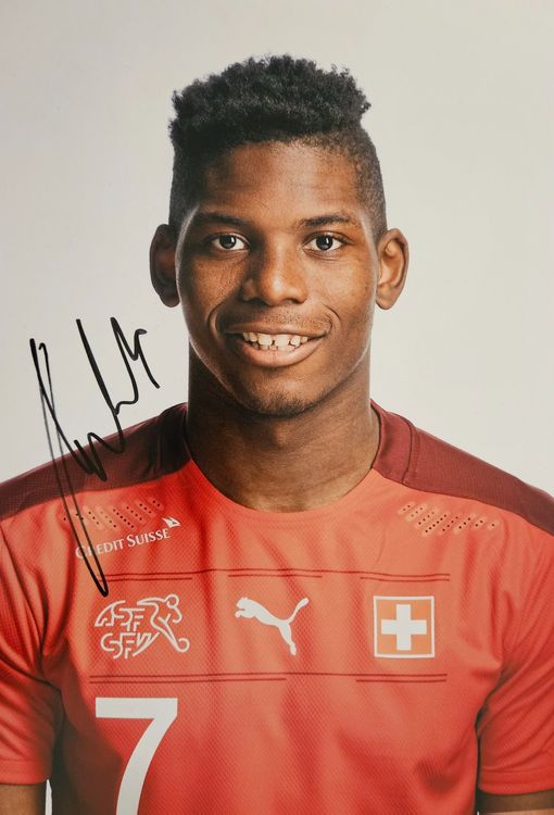 BREEL EMBOLO Foto 20x28 Euro 2024 Schweiz orig. signiert | Kaufen auf ...