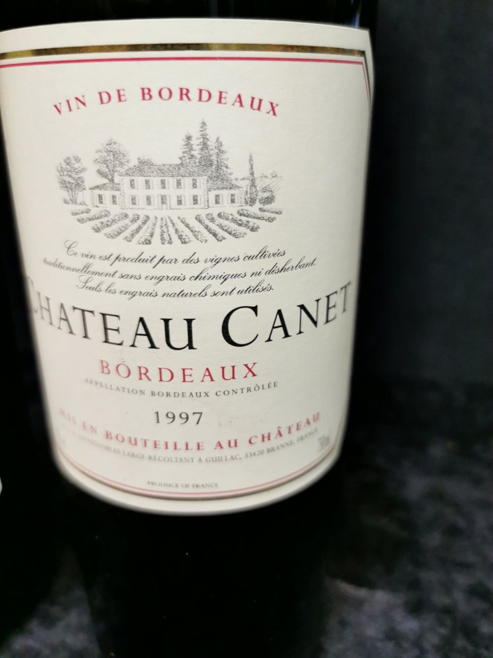 Wein: 2 CHÂTEAU CANET 1998 ET 19997 BORDEAUX – Neu (gemäss Beschreibung) aus Genève von Leboucheoreilles 2
