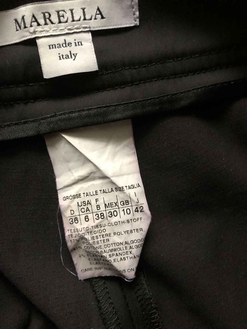 Marella Pantaloni: Marella Hose schwarz Gr. 36 – Usato da Mollis venduto da ges_vlm6 2