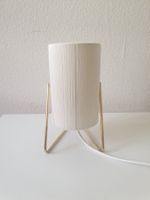 Vintage mid-century Tischleuchte Messingfuss, restauriert