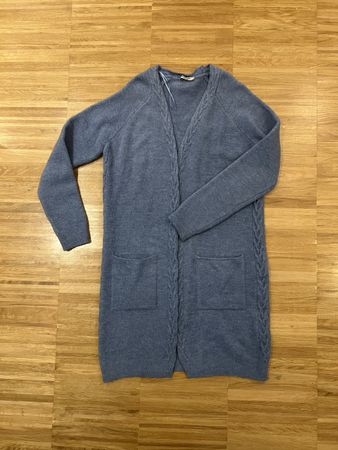 Blue cardigan