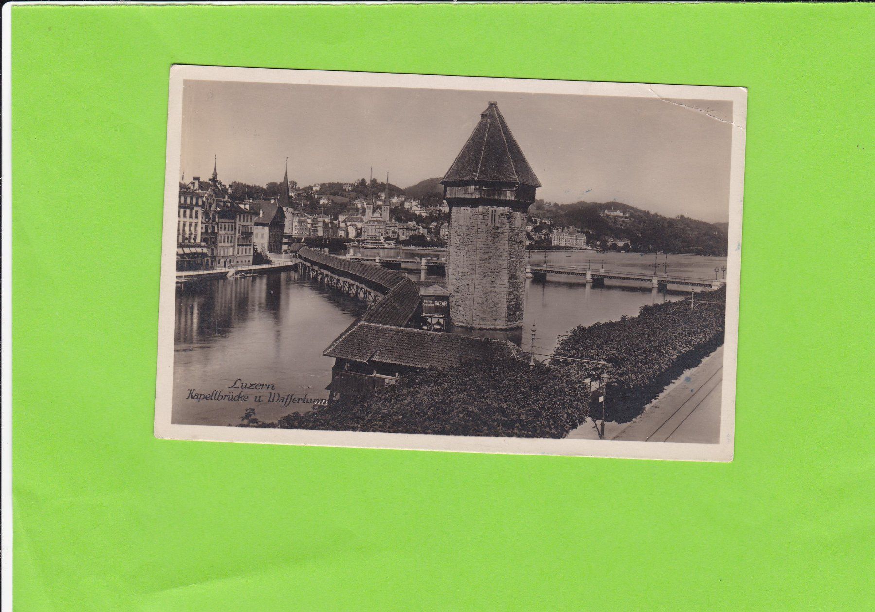 Cartoline postali: Luzern-Kapellbrücke – Usato da St. Peterzell venduto da neckertal