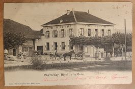 Chavornay Hotel de la Gare um 1900
