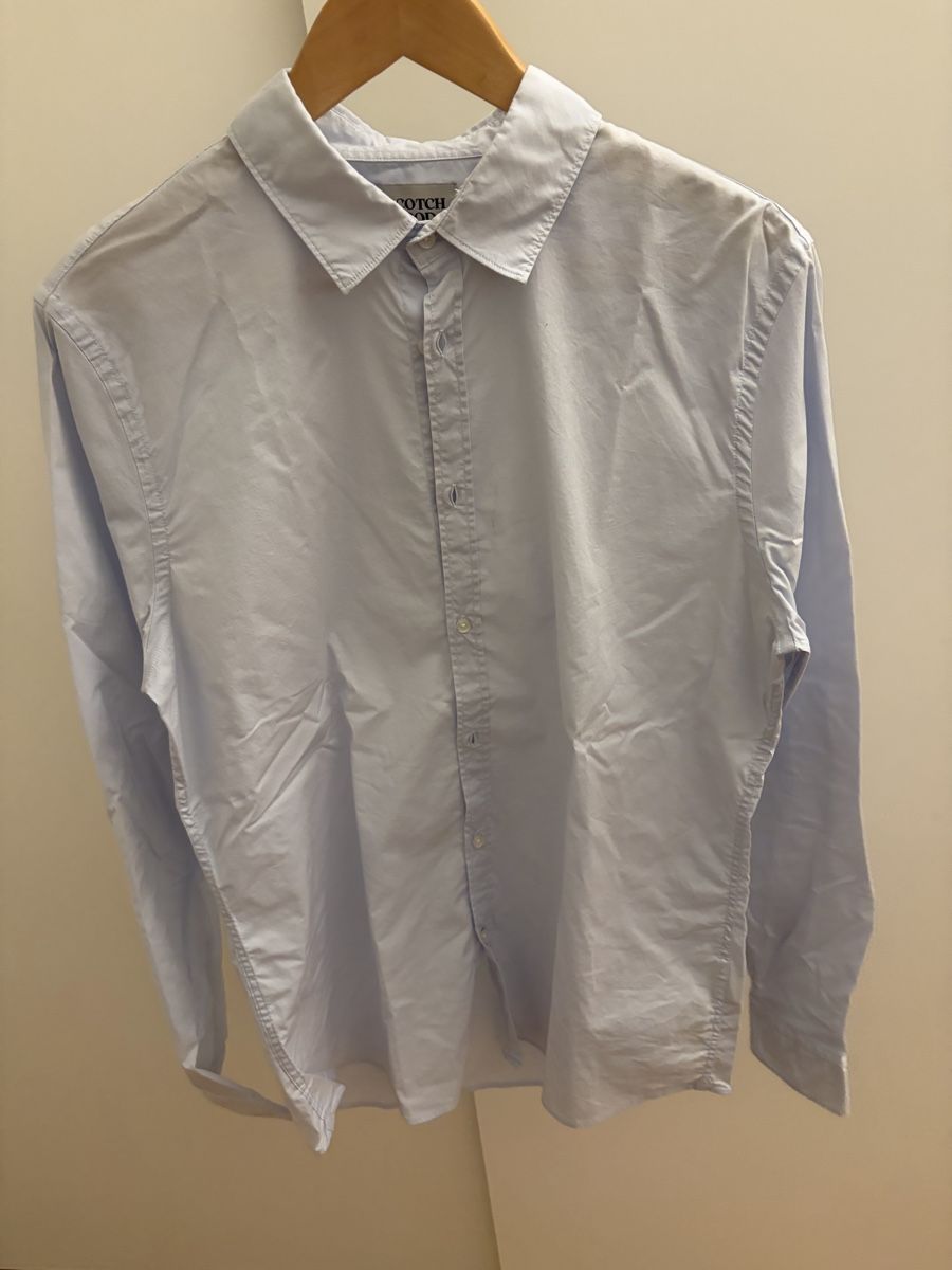 Camicie: Scotch & Soda Hemd Hellblau Gr. L Slim Fit – Usato da Zürich venduto da jak_89nh