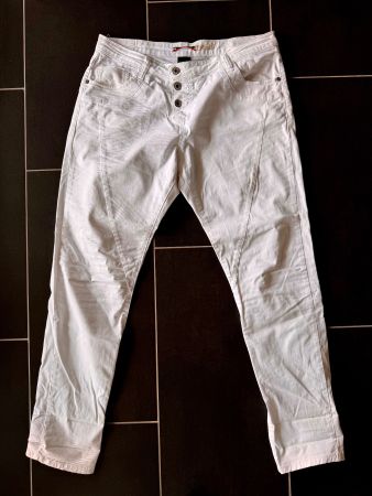 Jeans Hosen PLEASE Gr. L selten getragen Weiss