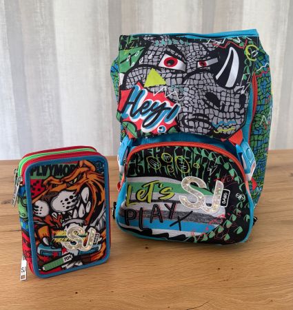 Zaino Sdoppiabile Seven Big SJ Gang Animali + astuccio
