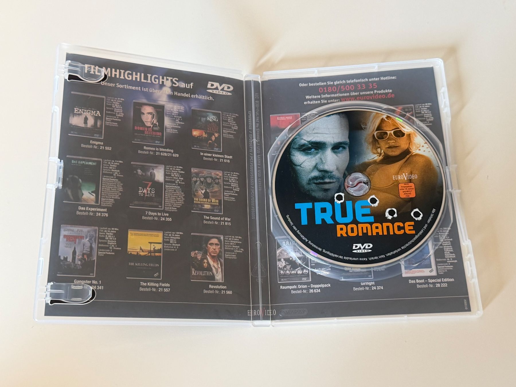 Tutti i DVDs: True Romance DVD Director's Cut – Usato da Altstätten SG venduto da sheamus 2