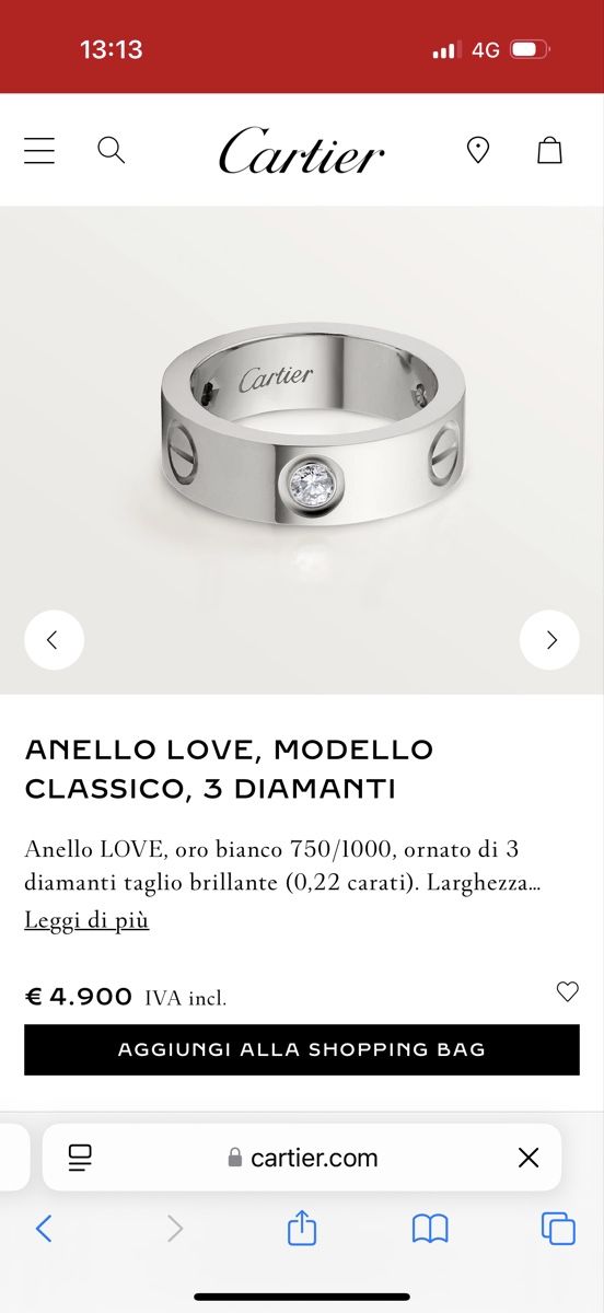 Cartier Anelli: Cartier Love ring 51 full set 4900 – Usato da Barna venduto da orbuyorcry 4
