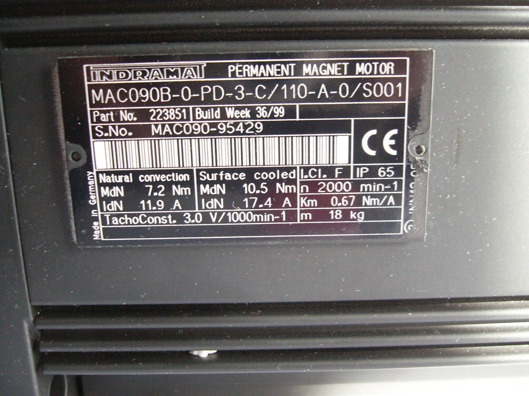 Motori: Servomotor Indramat – Nuovo (secondo la descrizione) da Fulenbach venduto da Hach0 2