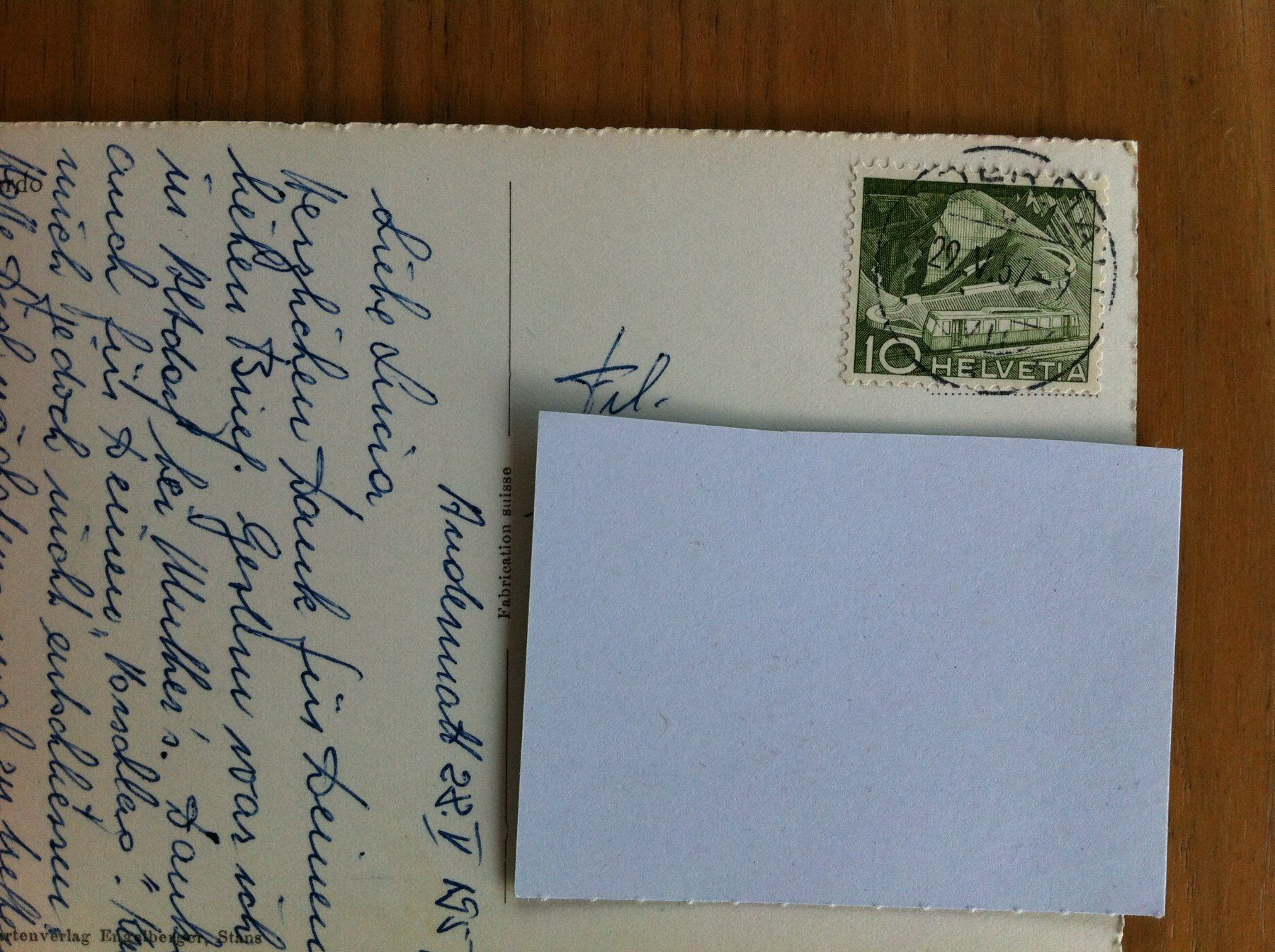 Ansichtskarten: Ansichtskarte San Gottardo 1957 – Gebraucht aus Brunnen von Artemis53 1