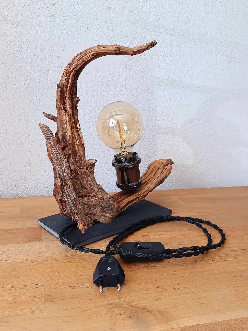Lampade: Wurzelholzlampe eiche Lampe Dekolampe – Nuovo e nell'imballaggio originale da Domat-ems venduto da Gr8wood 5