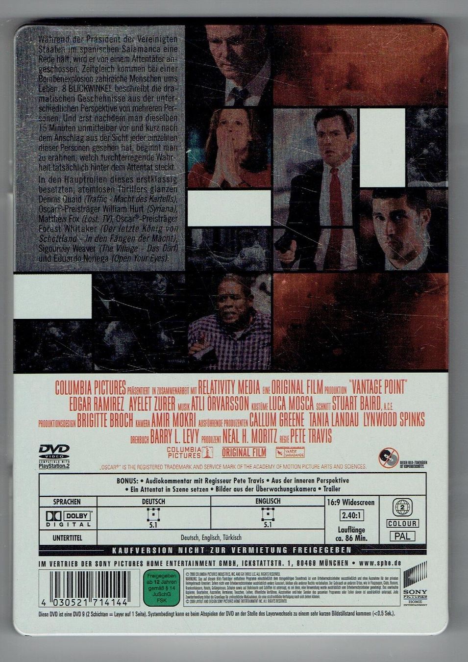 Tutti i DVDs: 8 BLICKWINKEL  im Steelbook – Usato da Flims - Dorf venduto da Stagediver 1