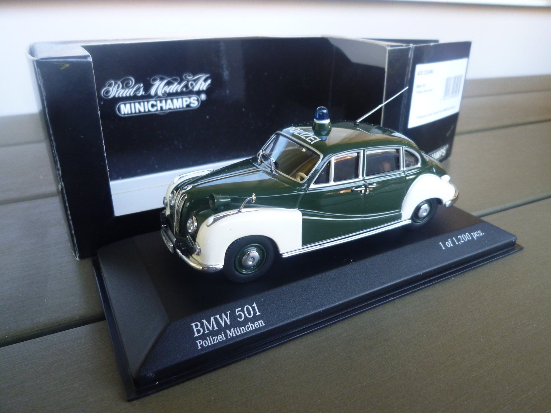 BMW Modellini d'auto: BMW 501 "Polizei München" – Nuovo e nell'imballaggio originale da Flawil venduto da Imperiosud 6