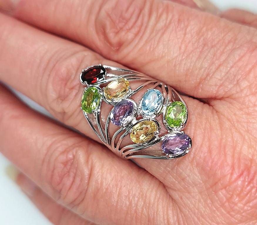 Anelli: Ring Silber mit echten Edelsteinen – Usato da Stans venduto da wer_fd5f 1