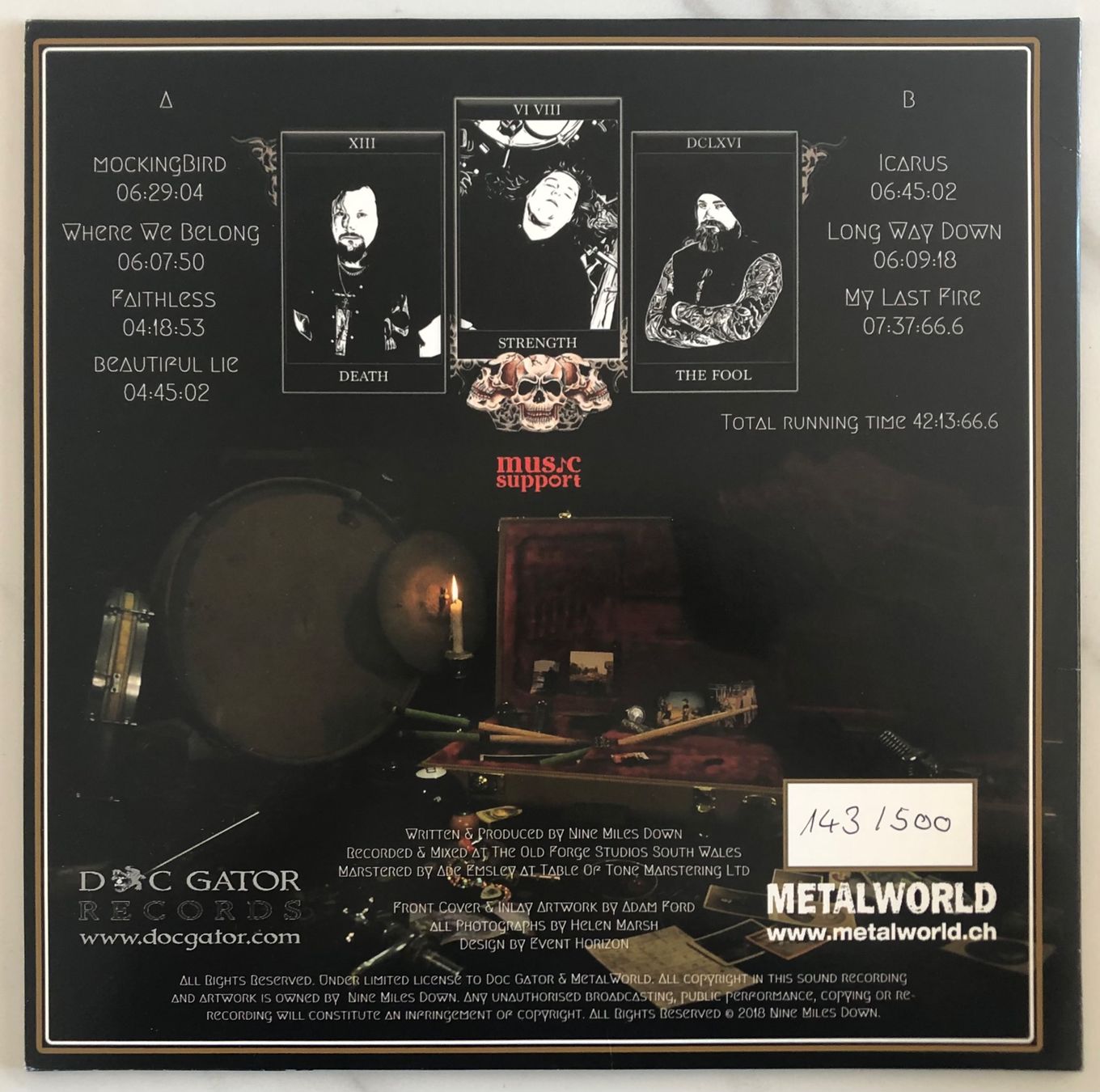 Dischi in vinile: NINE MILES DOWN - FRACTURES – Usato da Poliez-Pittet venduto da Newtown-Records 1