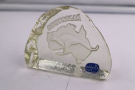 Bohemia Kristall Glass, Australia paper weight