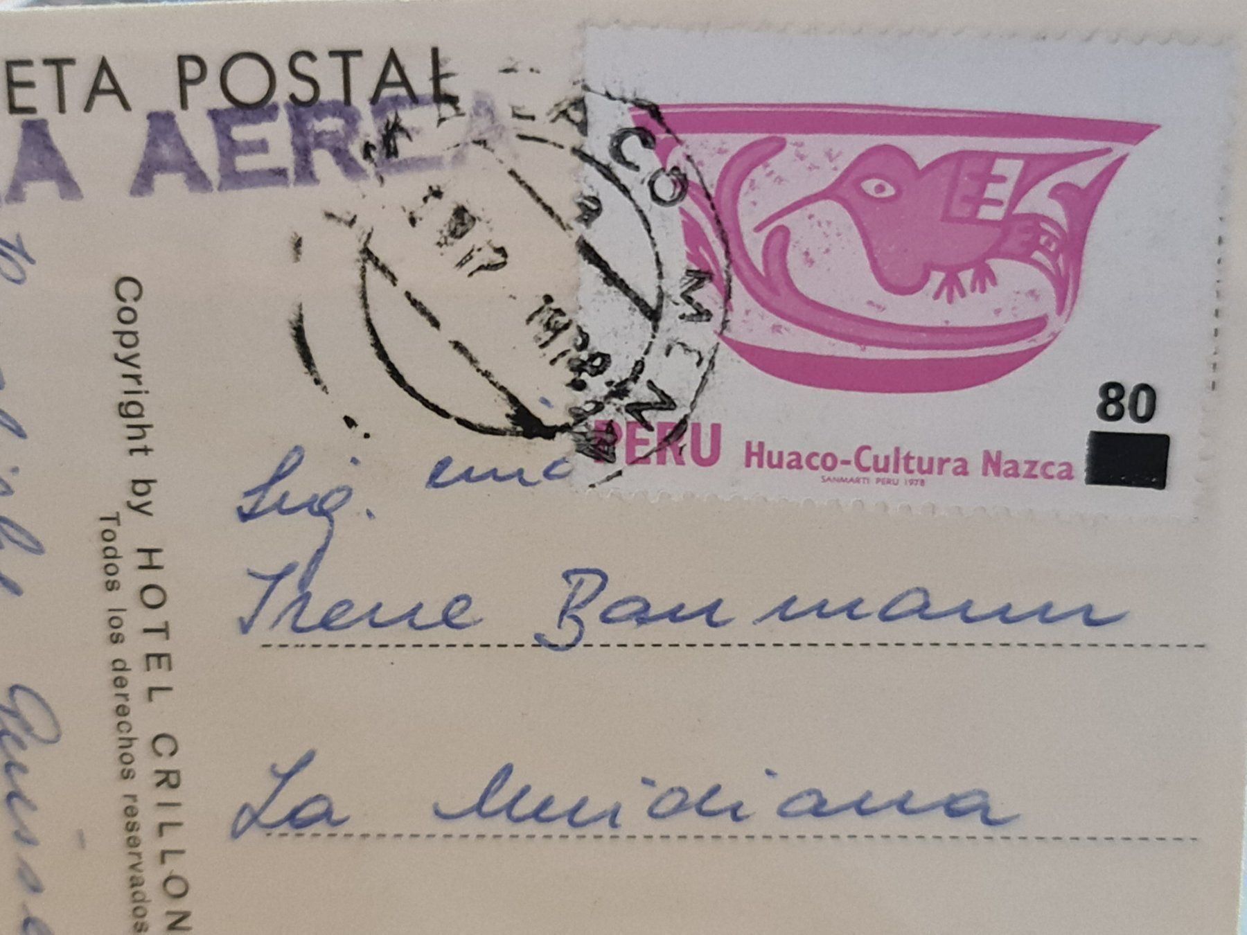 Cartoline postali: Ansichtskarte Lima Peru – Usato da Dintikon venduto da Vexi 1