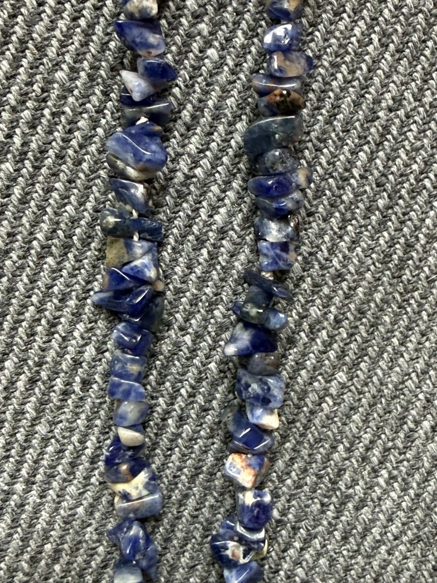 Catenine: Lapislazuli Halskette, Edelstein Splitter Kette – Usato da Leissigen venduto da tahari 1