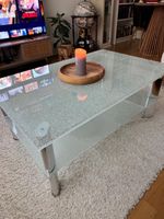 Couchtisch Glas mit Ablage im gutem Zustand
