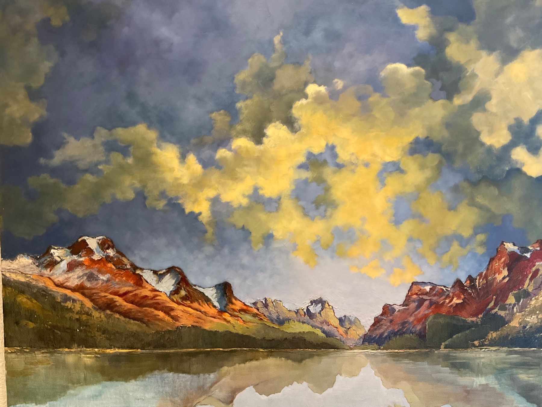 Foto & Immagini: BILD auf Leinwand handgemalt – Usato da Scuol venduto da Lotus2020 1