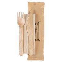 Holz Besteck Set 3 teilig 360 Stück Gratis Versand