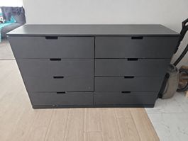 Stabile schwarze Kommode (schwarz) GRATIS zur Abholung