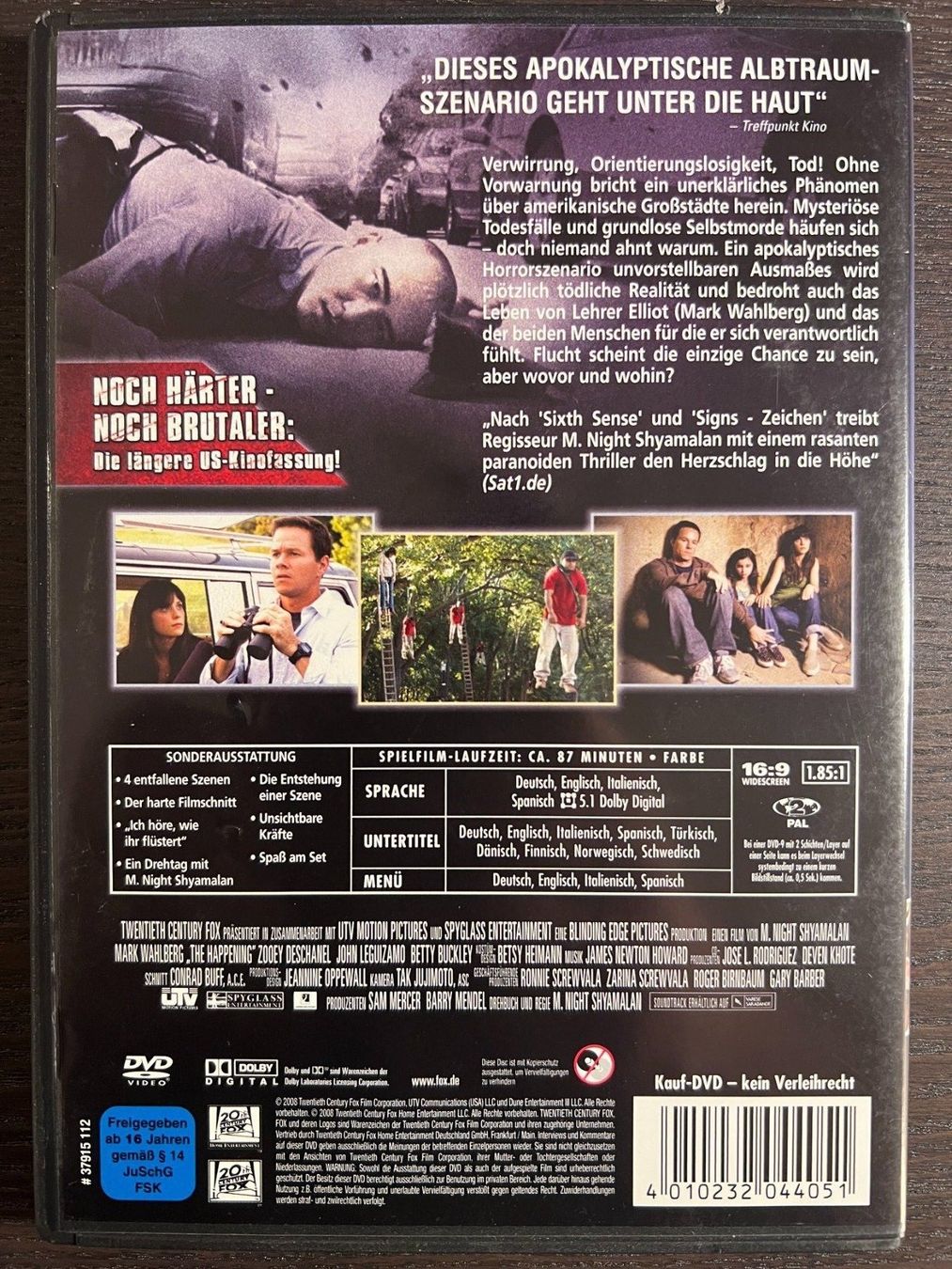 Tutti i DVDs: The Happening – Usato da Zürich venduto da FilmFreunde 1