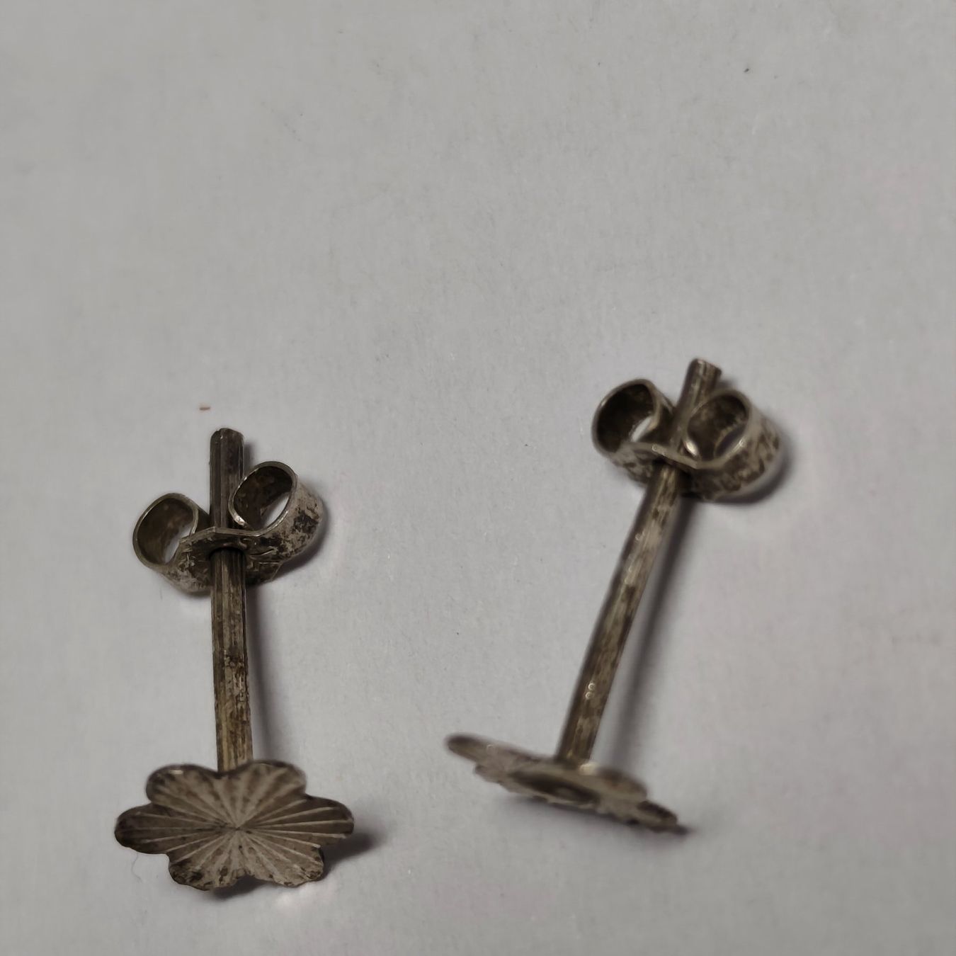 Orecchini pendenti & Orecchini a lobo: Vintage Silver silber Stud Earrings Boucles d'Oreilles #A4 – Usato da Châtelaine venduto da Tropic.Watch2 1