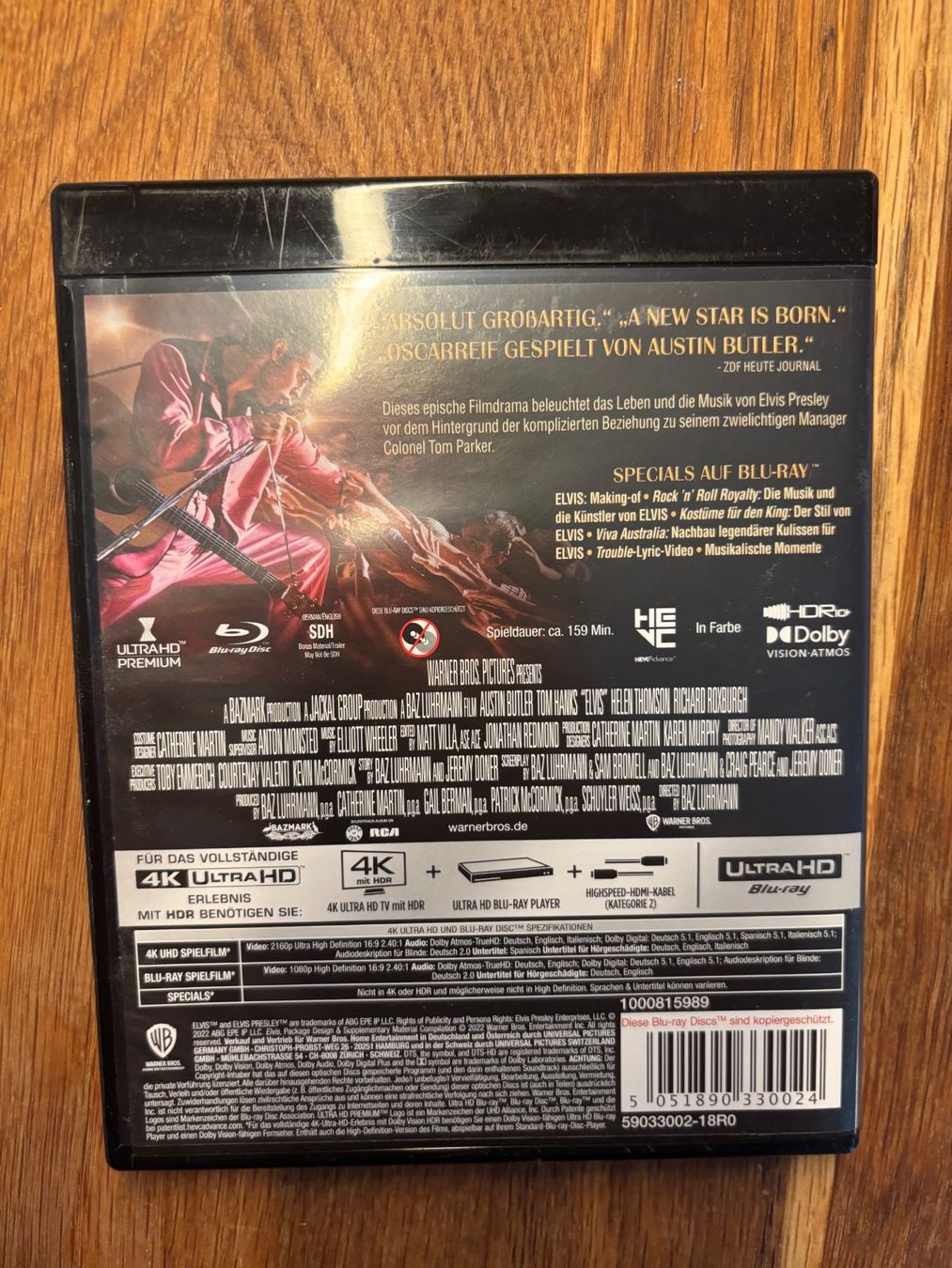 Alle DVDs: ELVIS - Bluray/UHD – Gebraucht aus Wohlen AG von doelk 1