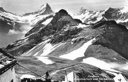 Faulhorn BE Alpenpanorama mit Finsteraarhorn und Schreckhorn