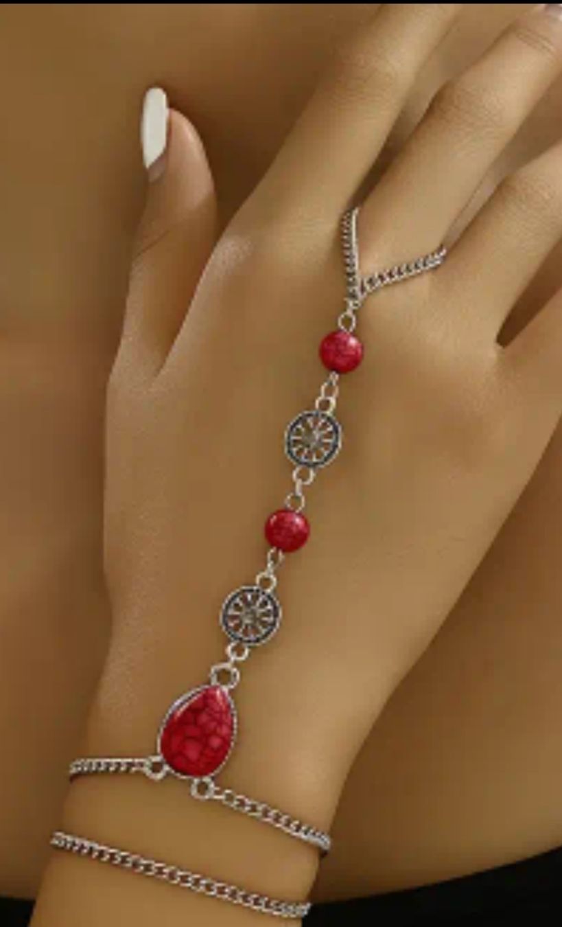 Bracciali & Braccialetti: Armband mit rotem Stein .Geschenkidee – Nuovo e nell'imballaggio originale da Neuhausen am Rheinfall venduto da lau_ns9q 1