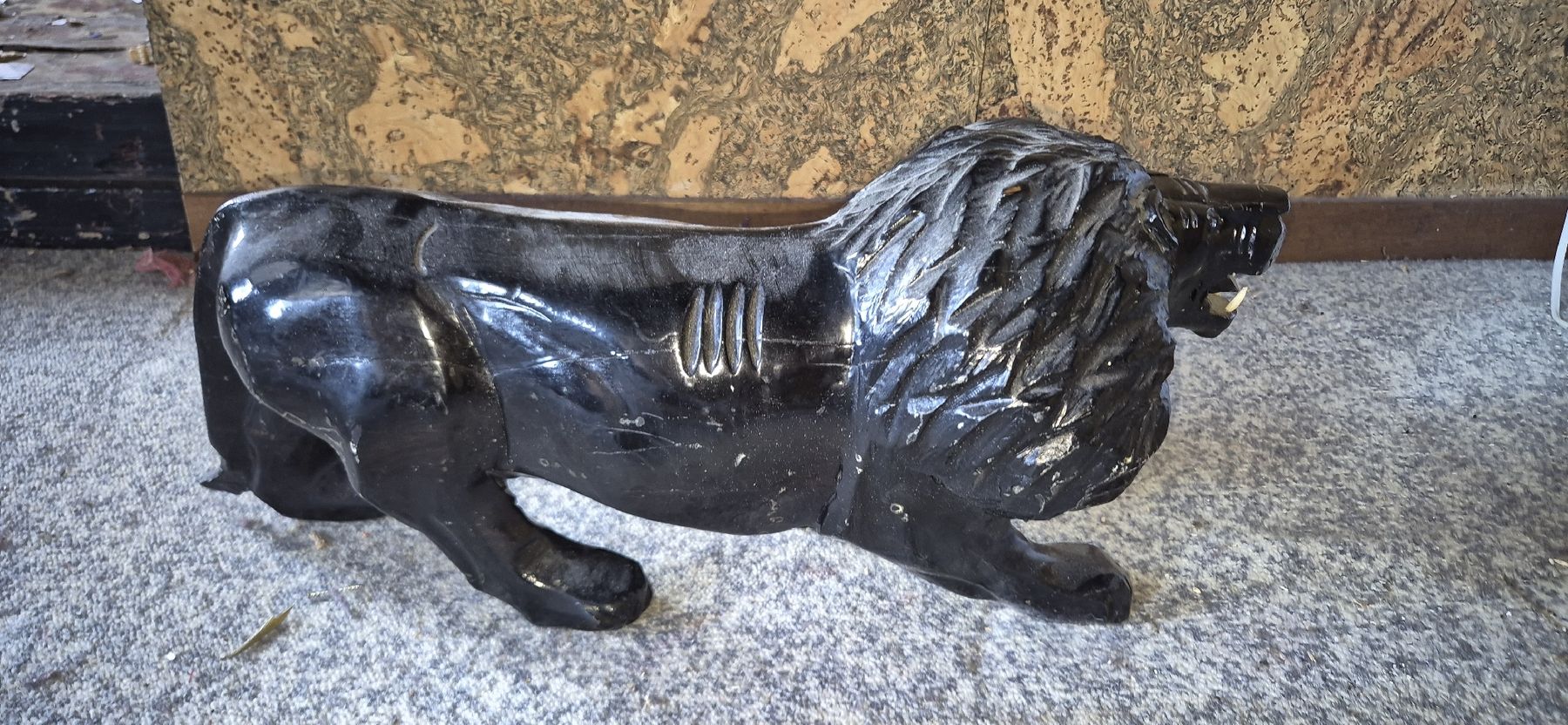 Figurines: Löwenfigur schwarz ca. 55cm Länge – D'occasion à Netstal par rin_qm2x 3