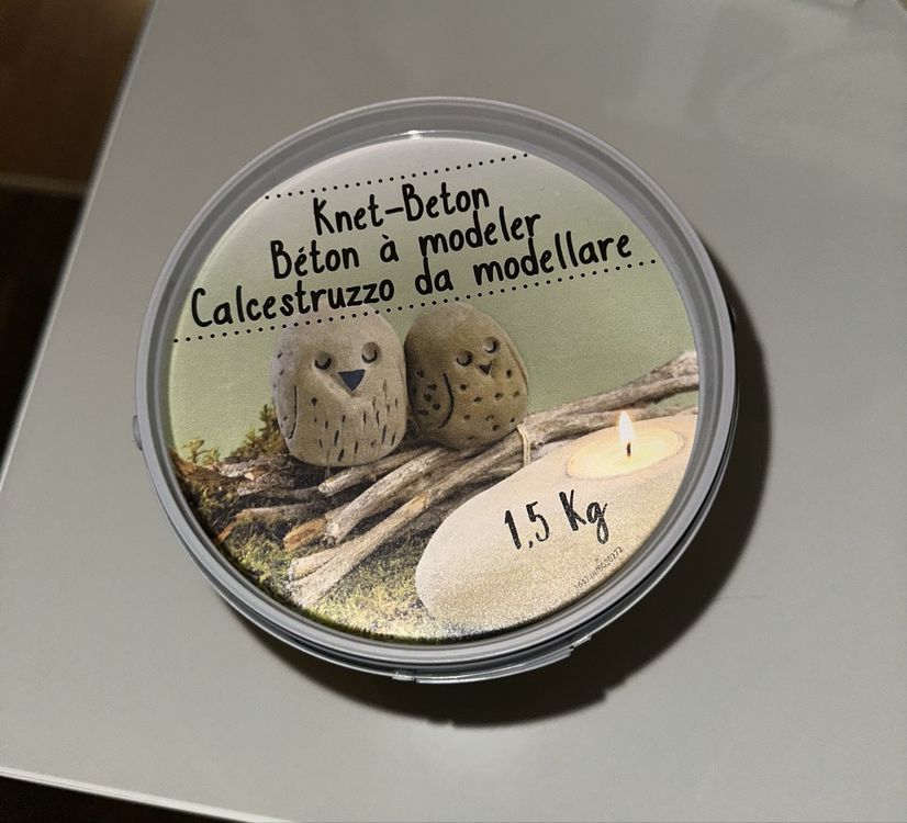 Bodmer Ton Modelliermasse: Knet-Beton 1.5 Kg – Neu und originalverpackt aus Basel von AninaAti 1