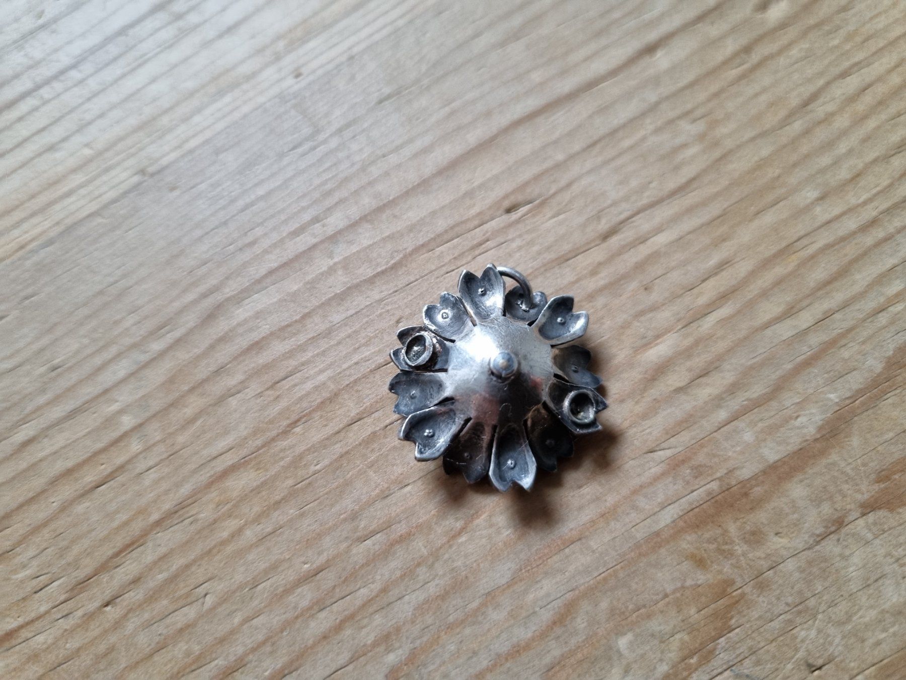 Anhänger: Georgian Silber Anhänger Blume mit Paste um 1850 – Gebraucht aus Meggen von WeLoveVintage 1