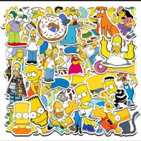 50 Sticker Simpsons PVC assortiti 4-8cm