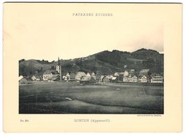 Fotografie Gonten, Blick nach dem Ort in