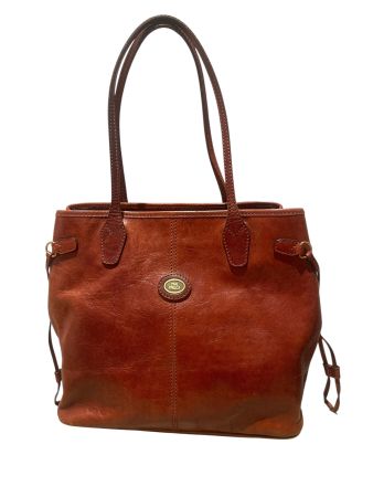THE BRIDGE TASCHE SHOPPER ECHT LEDER BRAUN