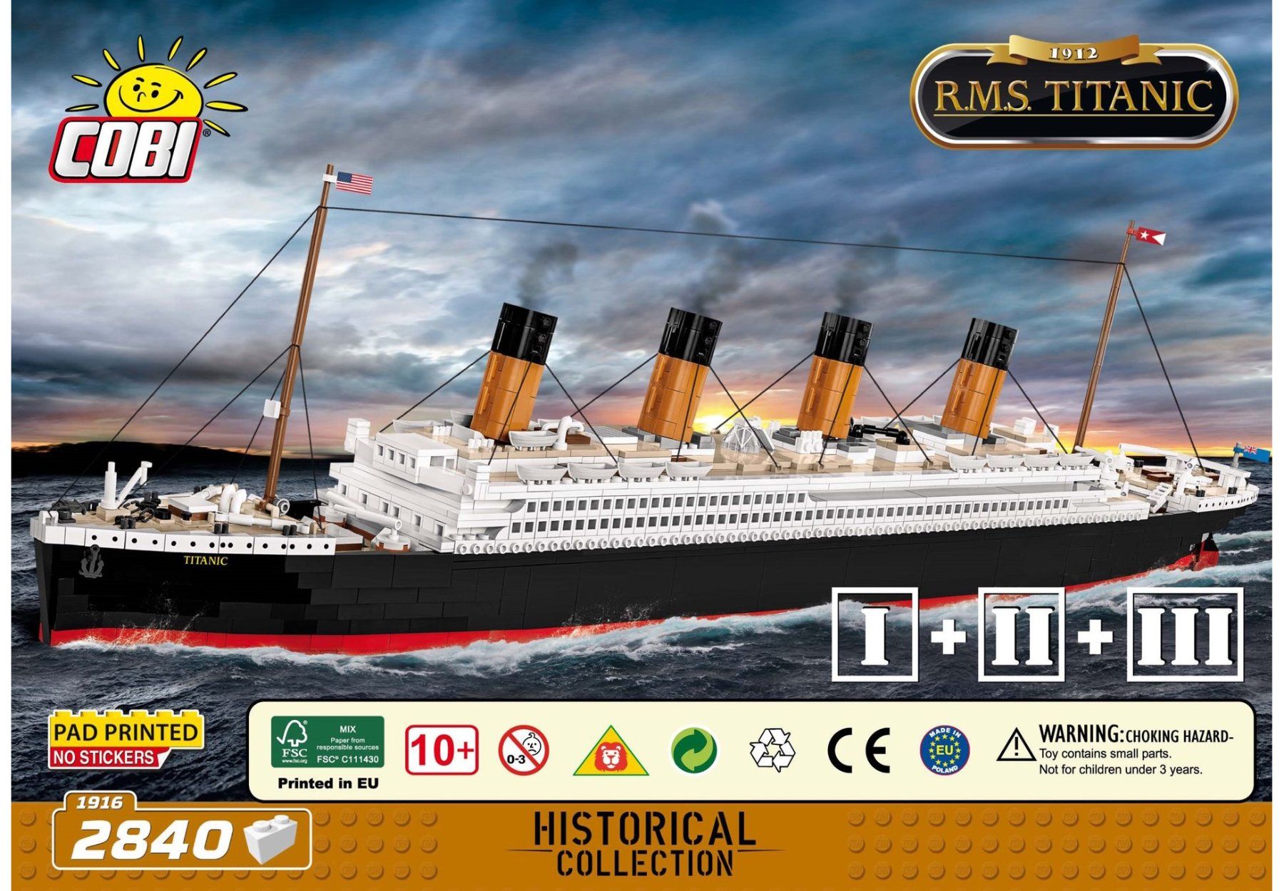 Cobi Kit di costruzioni: COBI 1916 Titanic RMS, 1:300 – Usato da Basel venduto da SwissBrickBank