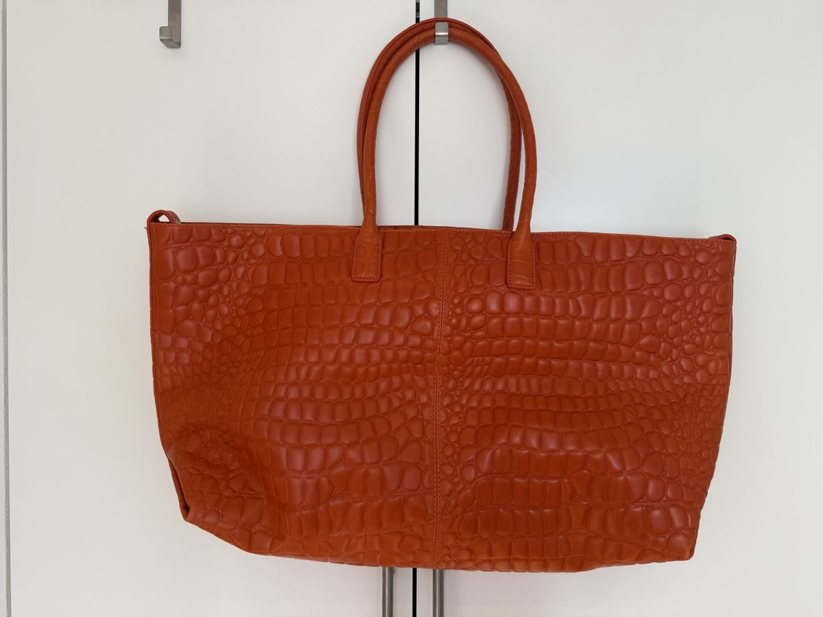 Liebeskind Borse da donna: Liebeskind Shopper in Kroko orange – Usato da Eglisau venduto da Nic1906 3