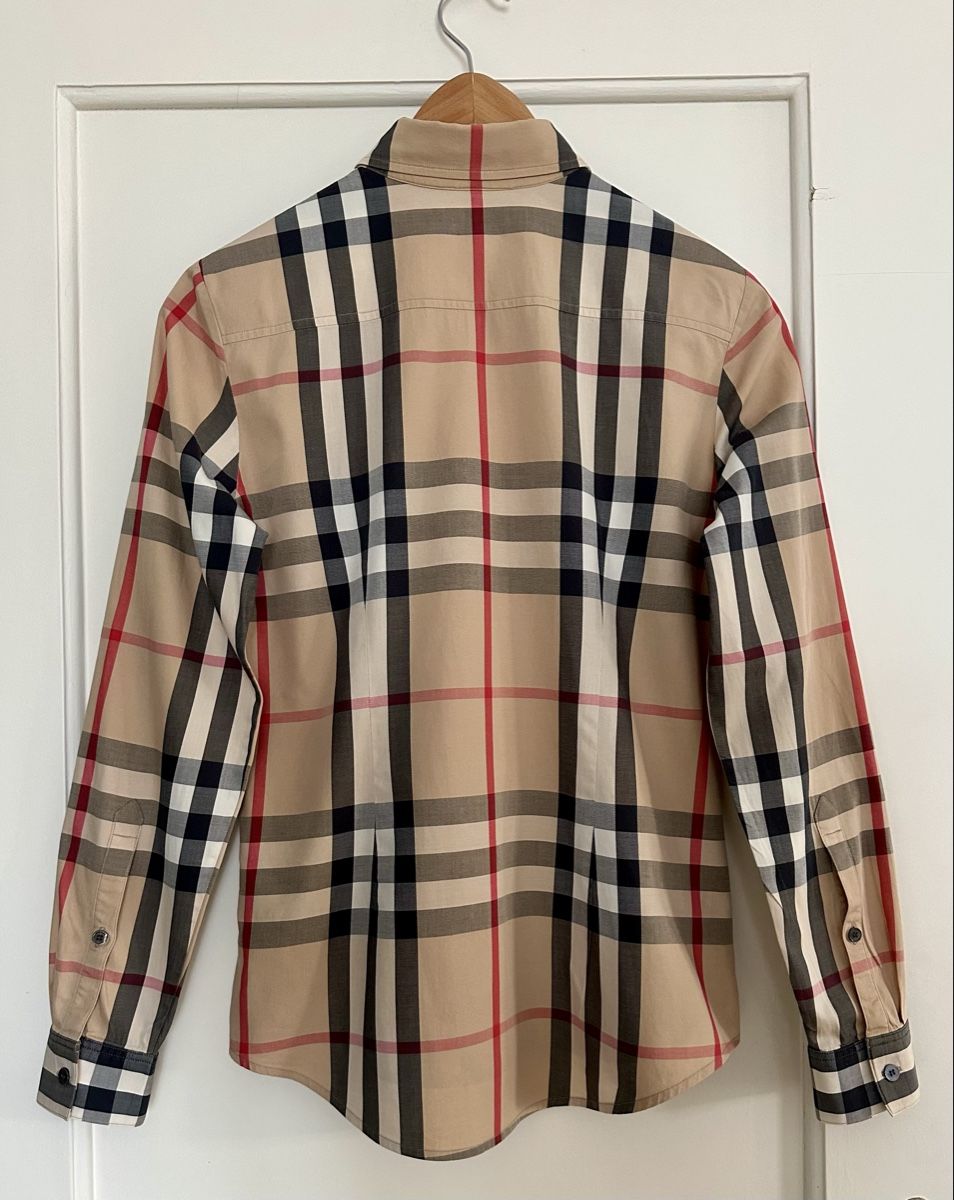 Burberry Blusen: Burberry Brit Beige Nova Check Button Front Shirt – Gebraucht aus Zollikon von _M65_ 2