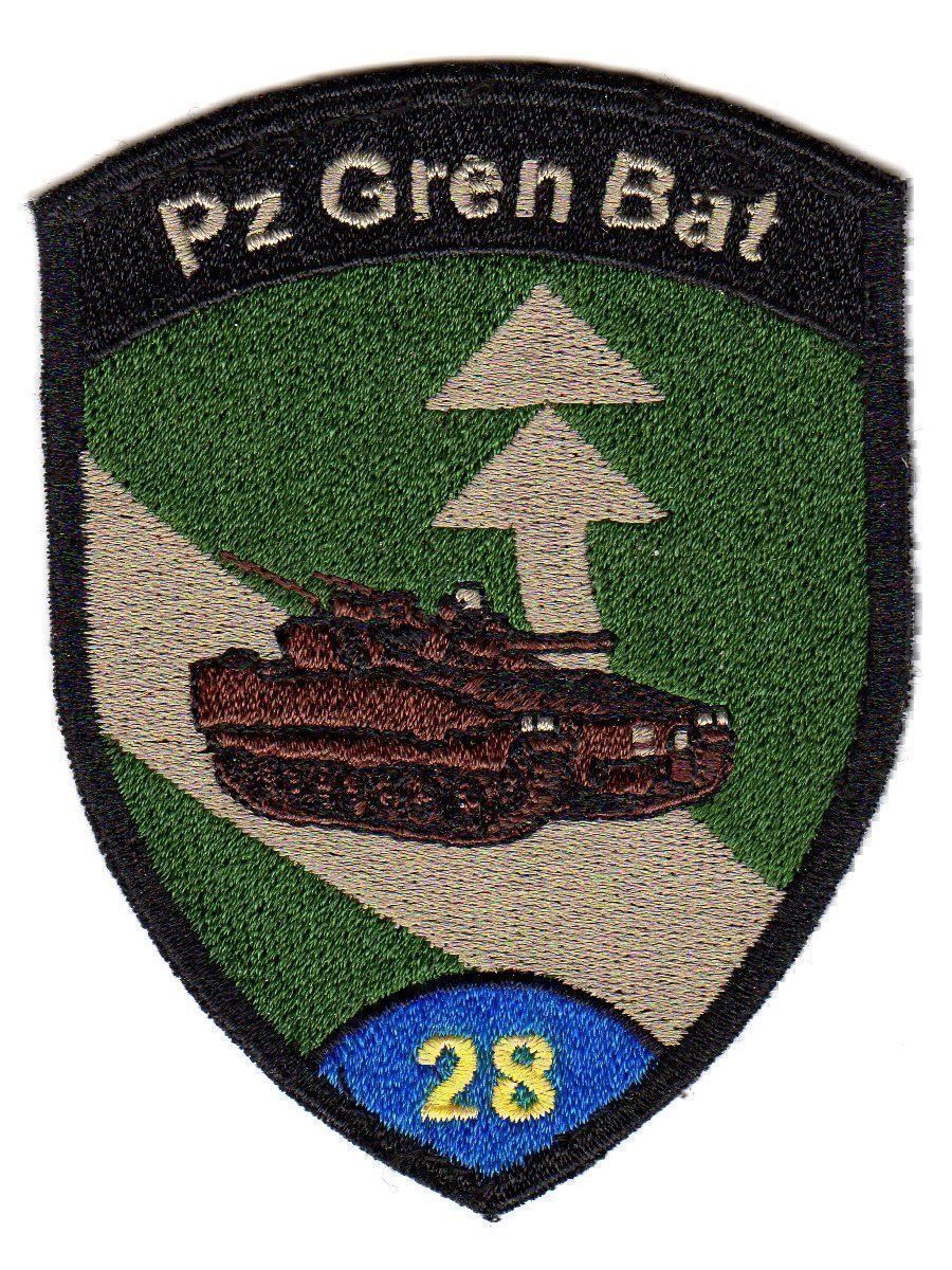 Placchette & Badge: Badge Pz Gren Bat 28 blau – Usato da Erlinsbach venduto da S700